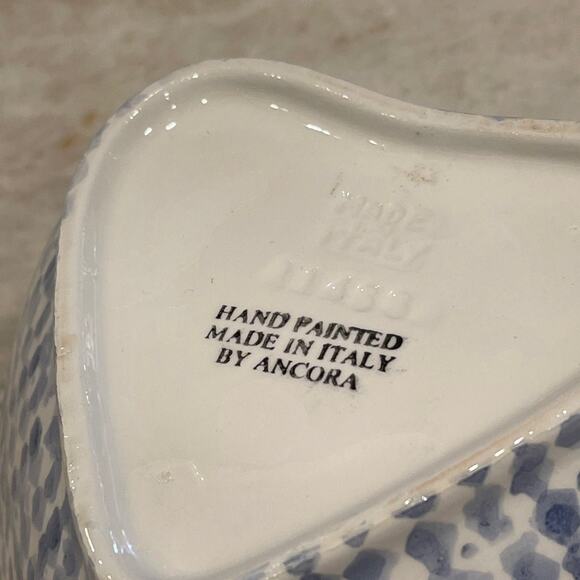 Ancora heart shaped pottery bowl Italy - Picture 7 of 10